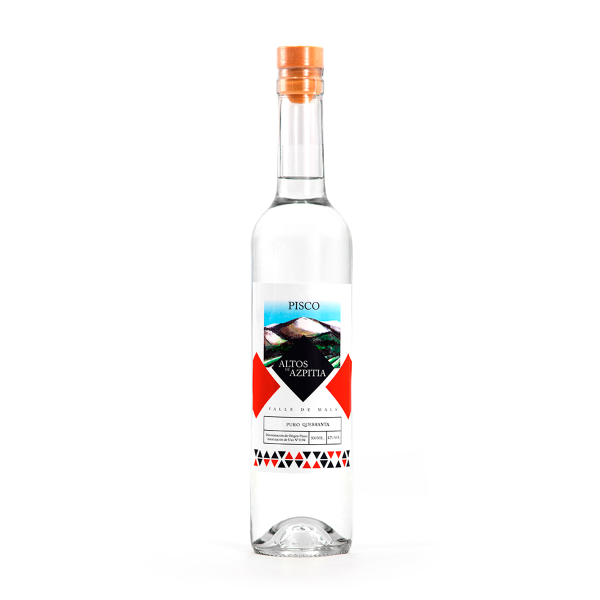 Pisco Puro Quebranta Altos de Azpitia 500ml (Burdeo)